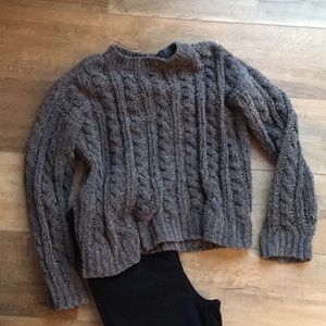 Grey soft sweater